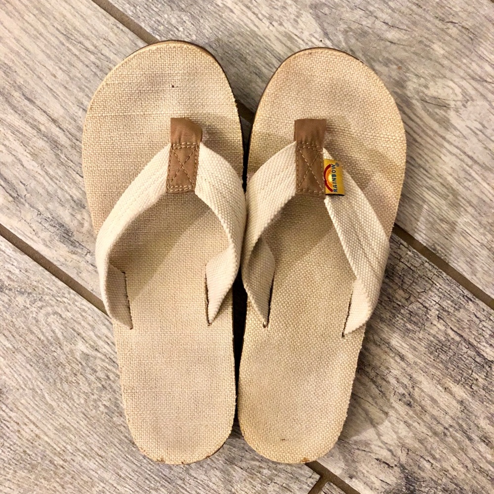 Hemp Rainbow Flip Flops
